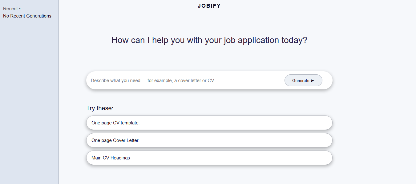 Jobify screenshot